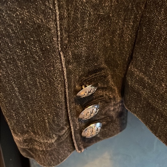 Ralph Lauren Denim Miltary Jacket with Velvet. - Picture 3 of 3